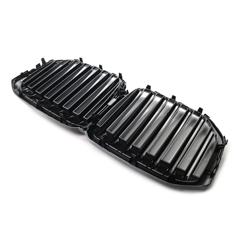 Глянцевый черный автомобильный передний бампер сменная решетка для почек