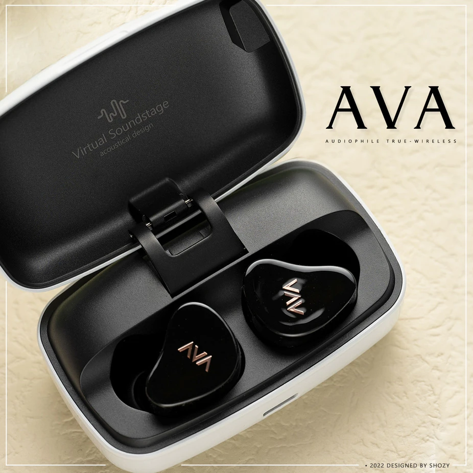 

Shozy Ava Tws Bluetooth Headset Qcc3040 Hifi True Wireless Headset Imported Tuning Material High Quality Piano Key Color Finish
