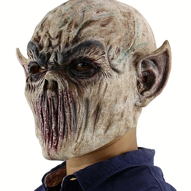 

Halloween Bloody Scary Horror Mask Adult Zombie Mask Latex Costume Party Full Head Cosplay Mask Masquerade Props