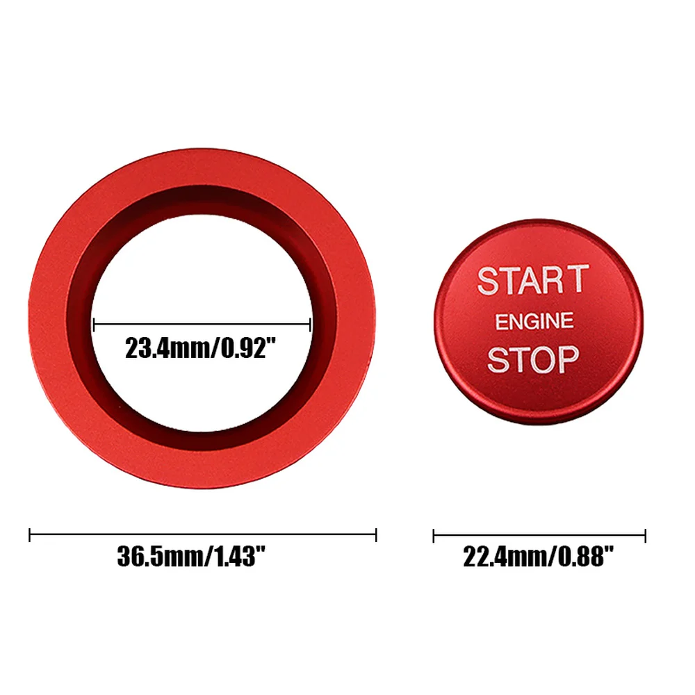 Красная/Серебристая/синяя/черная Автомобильная кнопка включения/остановки
