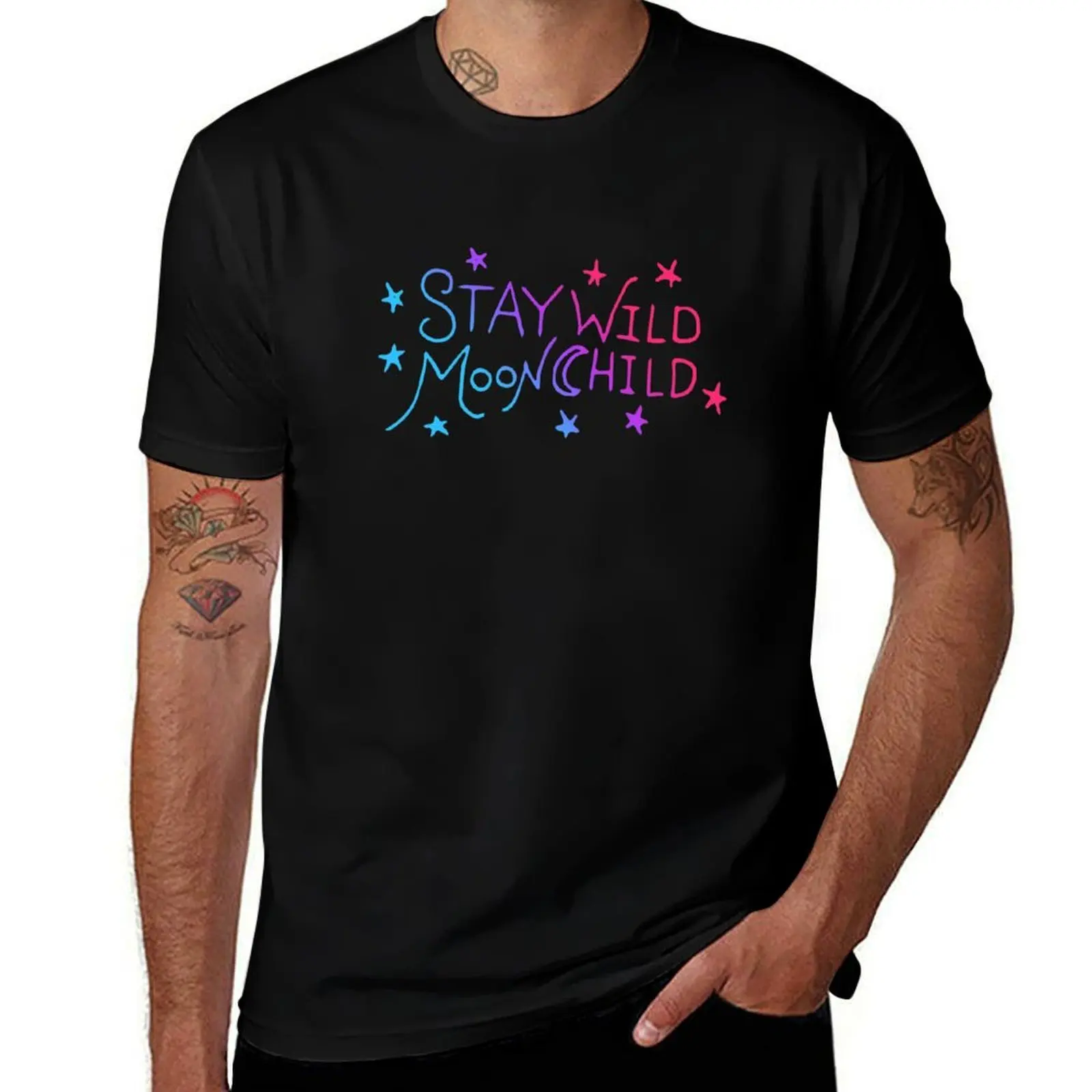 Фото Футболка Stay Wild MoonChild для мужчин, спортивная, быстросохнущая. №1