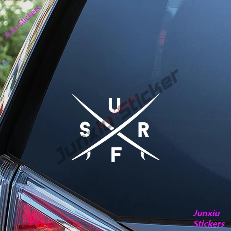 

Creative Surf Car Sticker and Vinyl Decal Car Styling Accessories Car Window Bumper Speedboat Cover scratches Decal PVC13x13cm