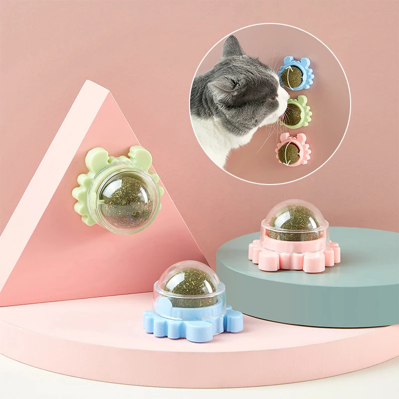 

360 Rotation Natural Catnip Pet Roducts Cat Toys Chewing Toy Kitten Accessories Edible Treating Cleaning Teeth Teasing Supplies