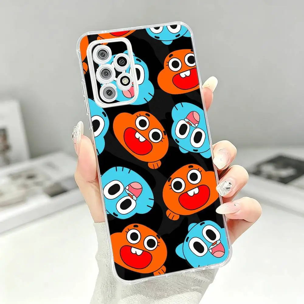 Прекрасный прозрачный мягкий силиконовый чехол G-Gumball W-Watterson для Samsung S25 S24 S23 S22 S21 Plus (art.: 3920dbd353a19) - 3920dbd353a19