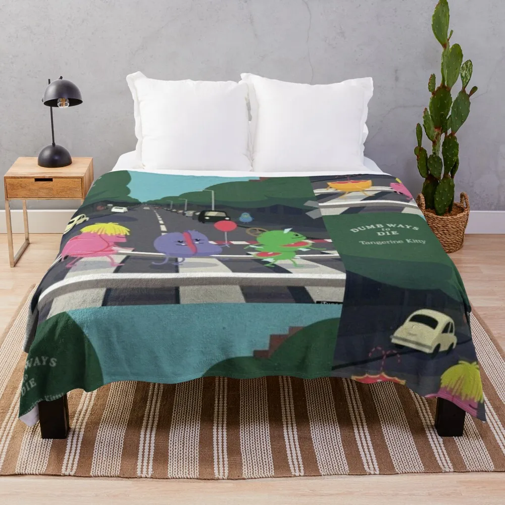 

Dumb Ways To Die Throw Blanket Decorative Sofa Blanket Couple Sheep Wool Blanket