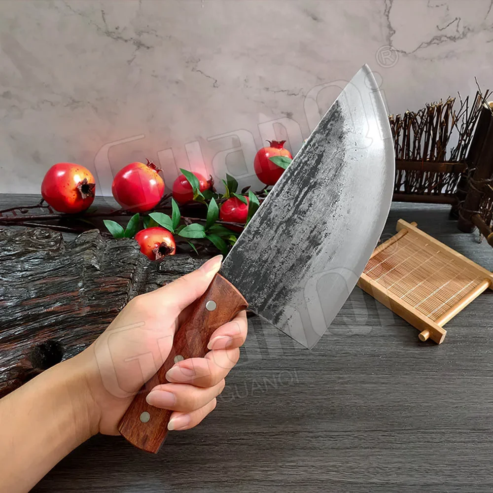 Нержавеющая сталь 8 дюймов измельчительный мясник-тесак нож ручной работы