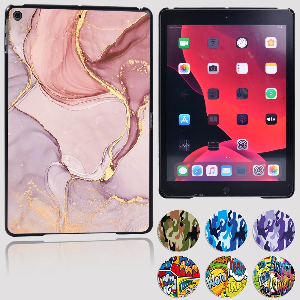 

For IPad 9th 8th 7th Gen 10.2"/6th 5th/Mini 1 2 3 4 5/Ipad 2 3 4 Tablet Hard Shell Cover Durable iPad Case with Watercolor Theme