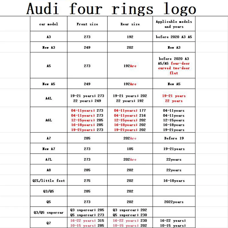 4 кольца ABS Автомобильный капот Передняя крышка гриль задний багажник наклейка