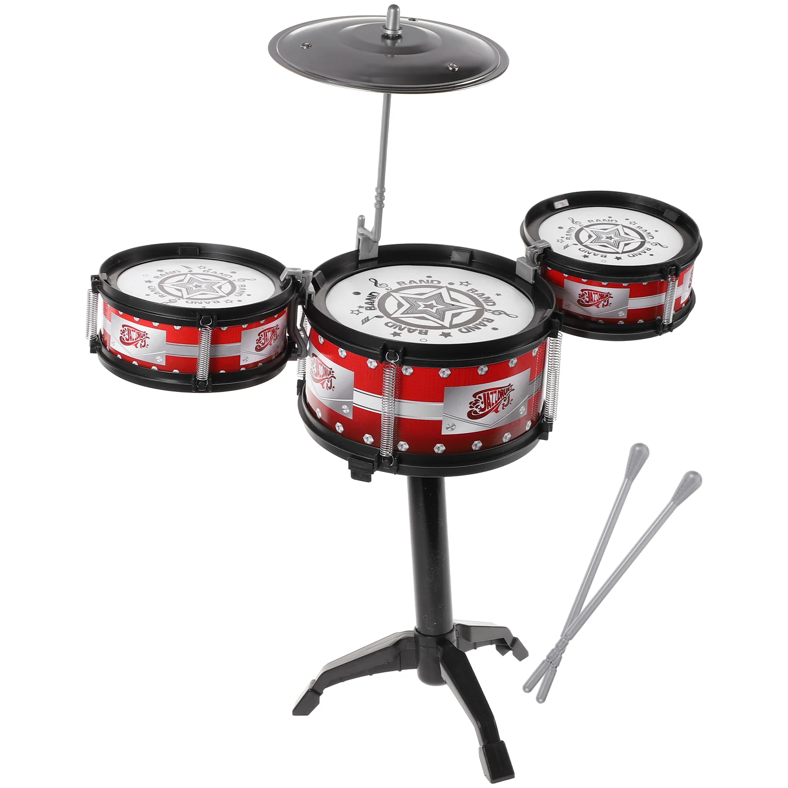 

Kids Jazz Drum Set with Cymbal and Drumsticks Kids Percussion Instruments Musical Toys for Child Toddlers Children Children's