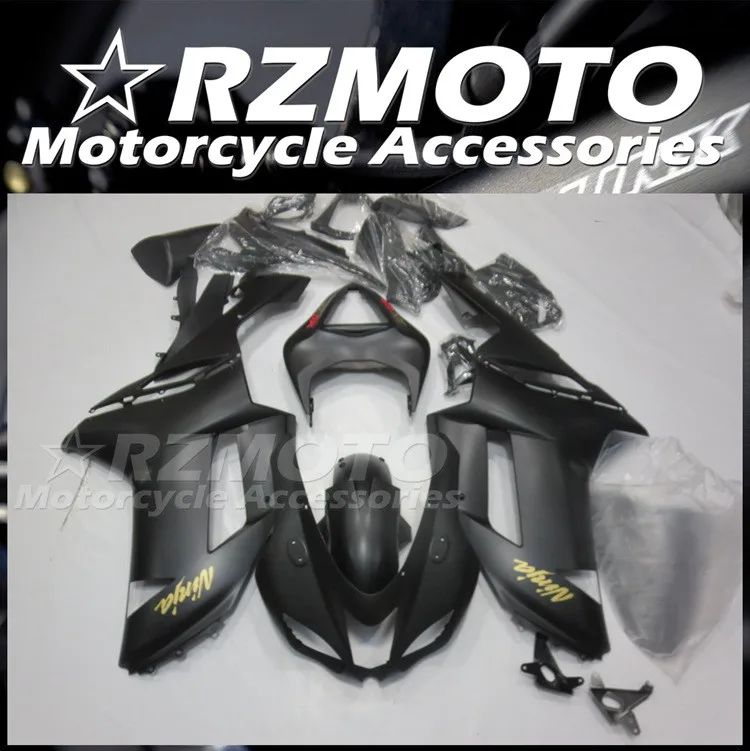 

Новый комплект обтекателей для цельного мотоцикла ABS, подходит для Kawasaki Ninja ZX-6R ZX6R 636 2007 2008 07 08, черный матовый комплект обтекателей