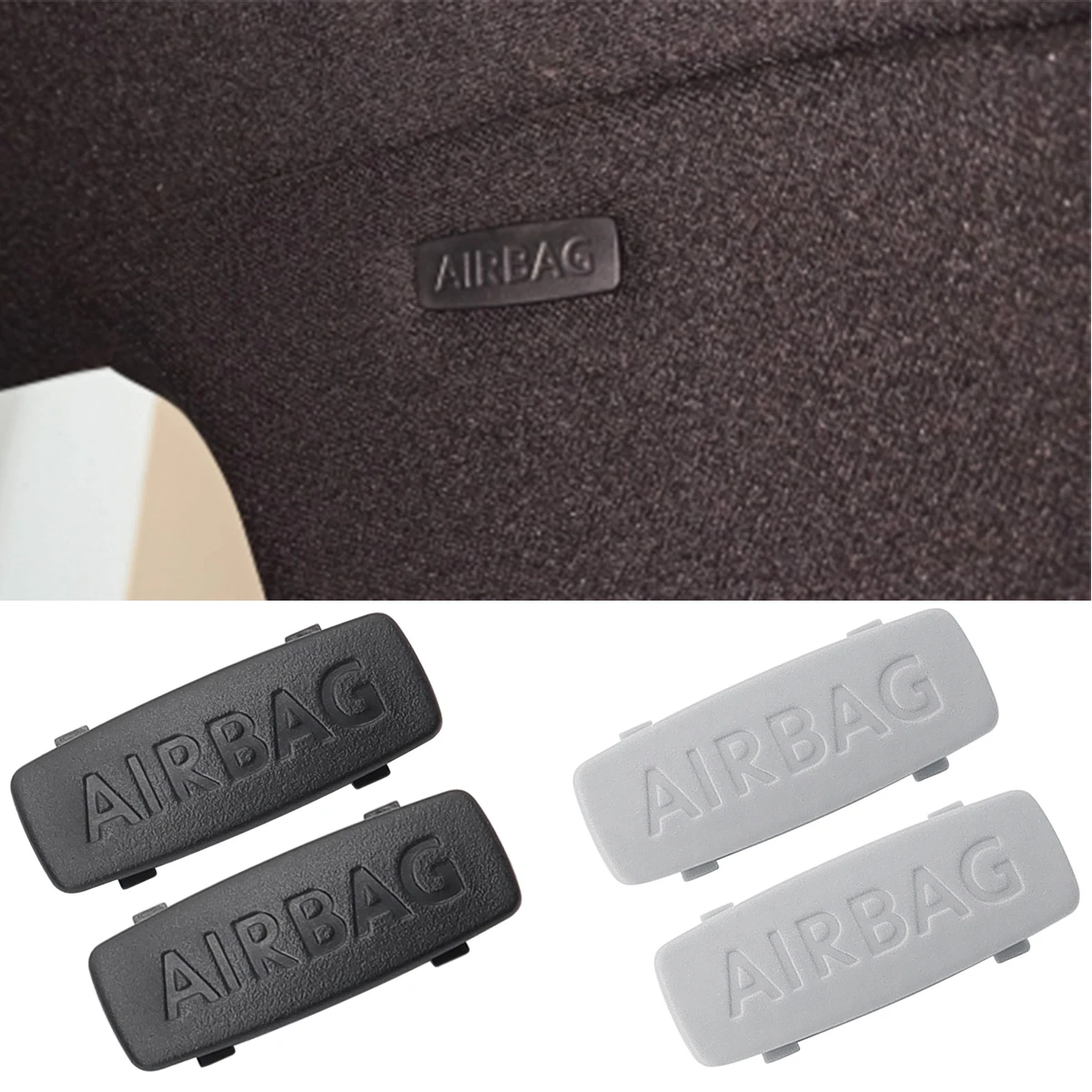 

4Pcs Car A B C Pillar Insert Trim Cap Cover "AIRBAG" Badge for VW Volkswagen CC Golf Jetta Passat Polo Touran Auto Accessories