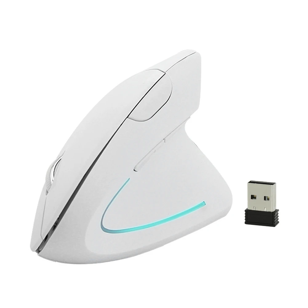 

Беспроводная Вертикальная мышь 2,4 ГГц, эргономичная компьютерная игровая мышь, оптическая геймерская мышь для компьютера, аксессуары