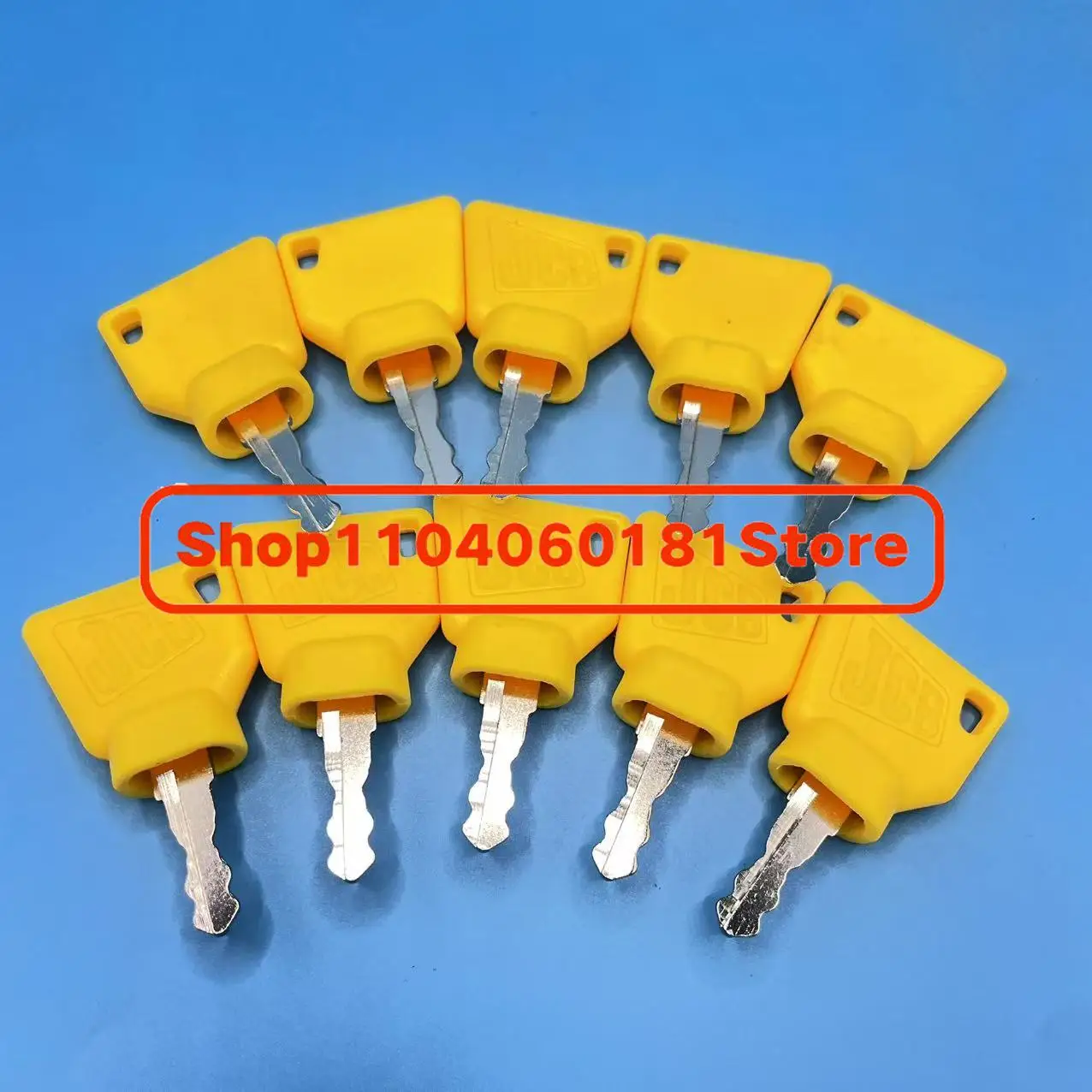 

10 шт. Ключ зажигания 701- 4550170145501 ПОДХОДИТЬ 701/45501 ДЛЯ желтого ключа JCB