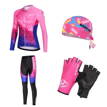 Cycling Clothing Deportiva Mujer 2021 Spring Bike Jersey Bib Pant Set Equipos De Ciclismo Sport Suit Mtb Uniform Dress Kit 1
