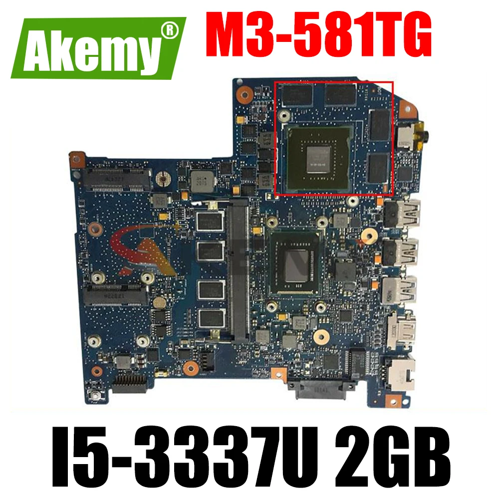 

Original for ACER M3-581TG laptop motherboard M3-581TG I5-3337U 2GB GT640M 1GB JM50 MAIN BOARD REV 2.1 tested good free ship