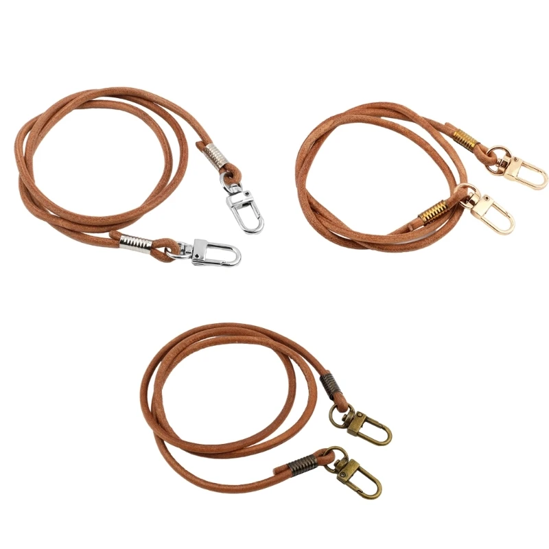 

Ремень через плечо 4 мм, 15/23/31/47 дюймов, круглый ремешок для сумки-ведра с пряжкой для женской сумки «сделай сам», сумка