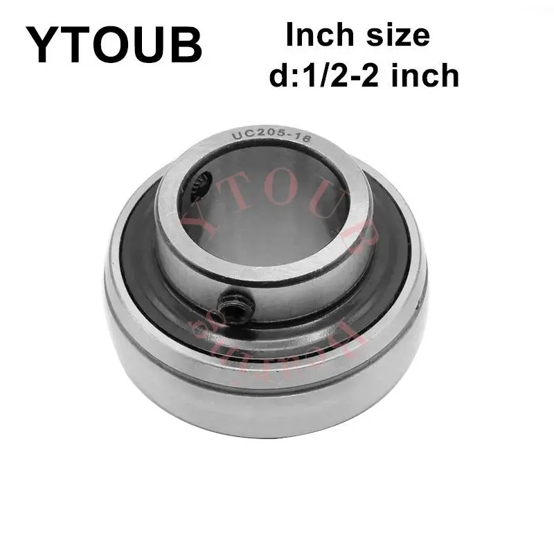 Подшипник с вставкой диаметром дюйма UC201-8 UC202-10 UC204-12 UC205-14 UC206-18 UC208-24 UC207-20 UC209-28