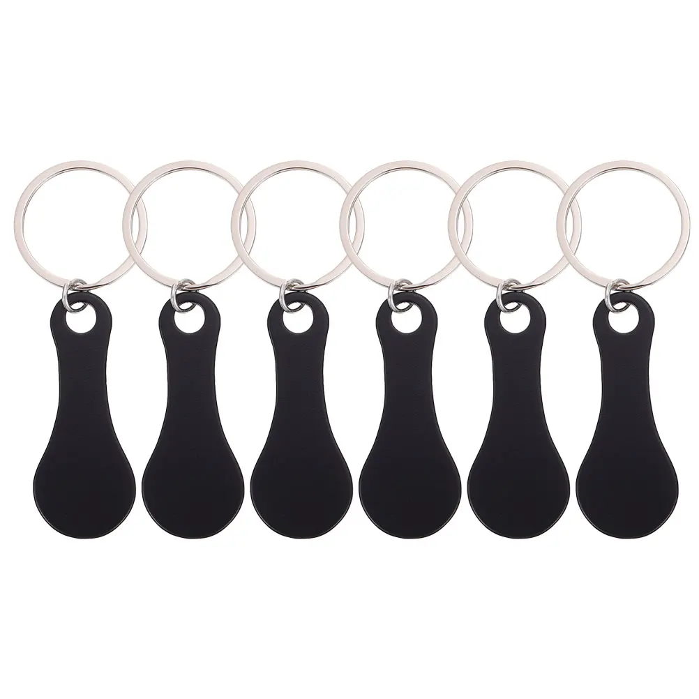 

Key Portable Cart Cart Trolley Tokens Token Coin Ring Holder Pendant Stainless Rings Grocery Quarter Insert Keys Handbag