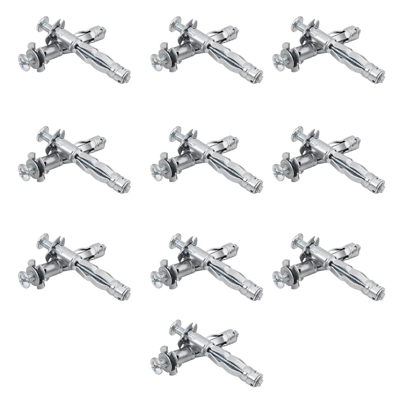 

HOT SALE M4 X 38Mm HEAVY DUTY METAL PLASTERBOARD CAVITY WALL FIXINGS ANCHORS PLUGS (20)