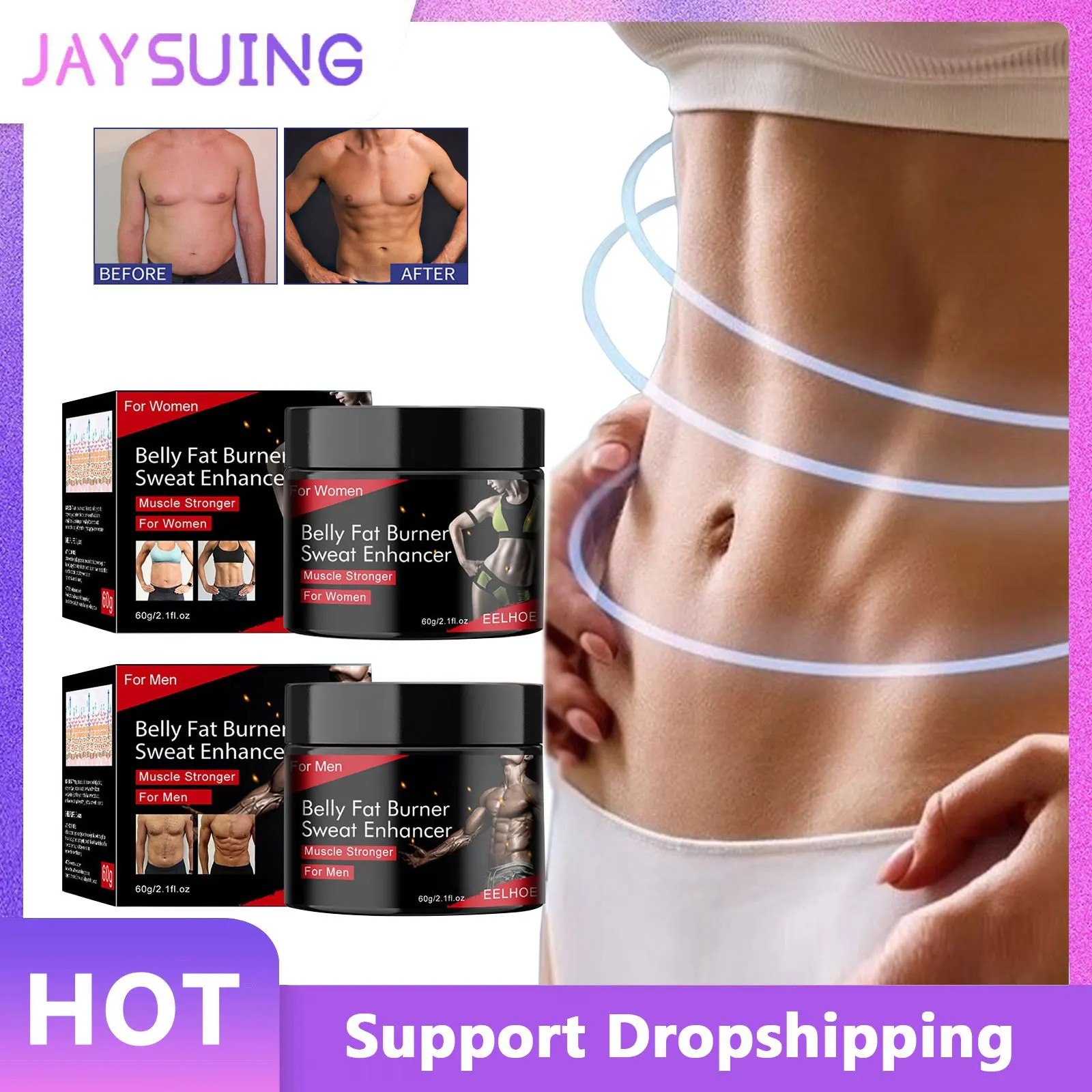 

Abdominal Muscle Cream Loss Weight Fat Burning Shaping Strengthening Muscles Anti Cellulite Tightening Belly Body Firming Cream