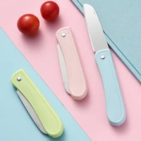 stainless steel folding fruit knife household portable small kitchen knife peeling knife melon and fruit knife