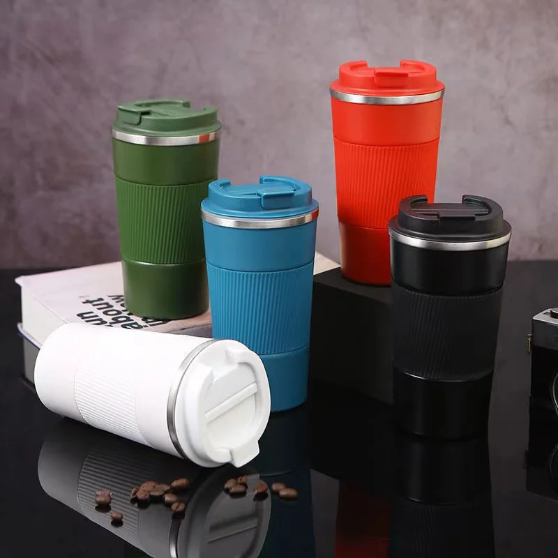 

Coffee Vacuum Cup Stainless Steel Thermal Mug Tea Milk Beer Water Thermo Bottle With Non-slip Case Travel Leakproof Vacuum Flask