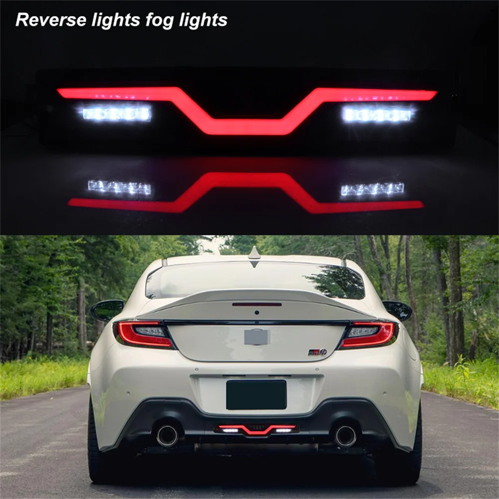 1 шт. 3-в-1 красный светодиодный задний противотуманный фонарь автомобиля