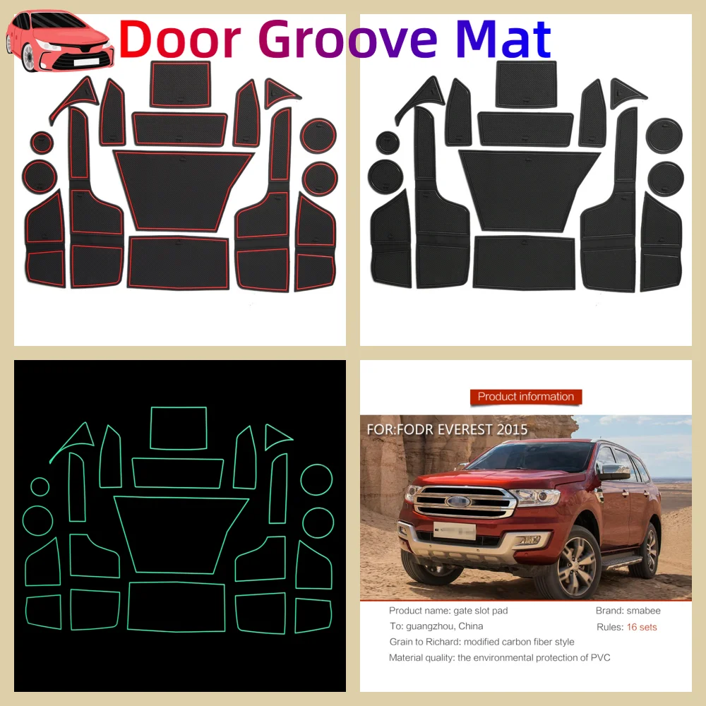 Резиновый Коврик Для Двери Ford Everest U375 2015-2021 Пылезащитная Подушка Хранения