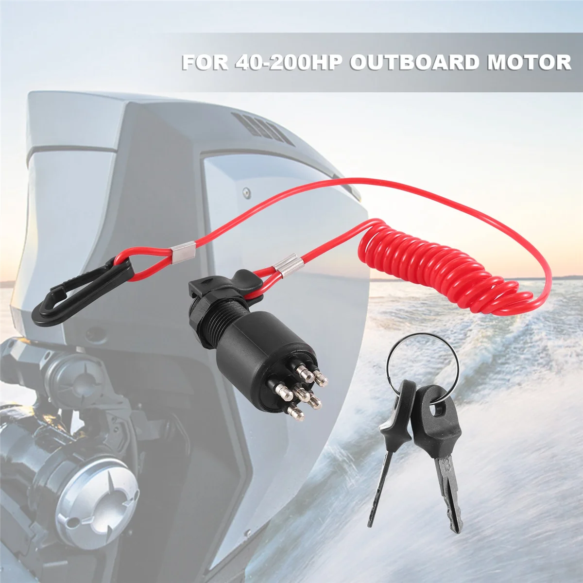 Ключ зажигания предохранительный шнур замок в сборе для рхв BRP 1996 Up Johnson evinгруб