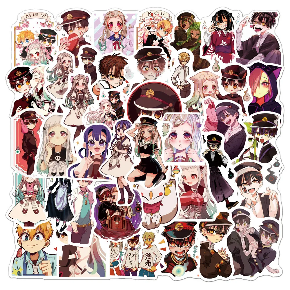 

10/50Pcs Anime Toilet-Bound Hanako Kun Sticker Suitcase Luggage Guitar Skateboard Waterproof PVC Sticker Grils Cartoon Decal