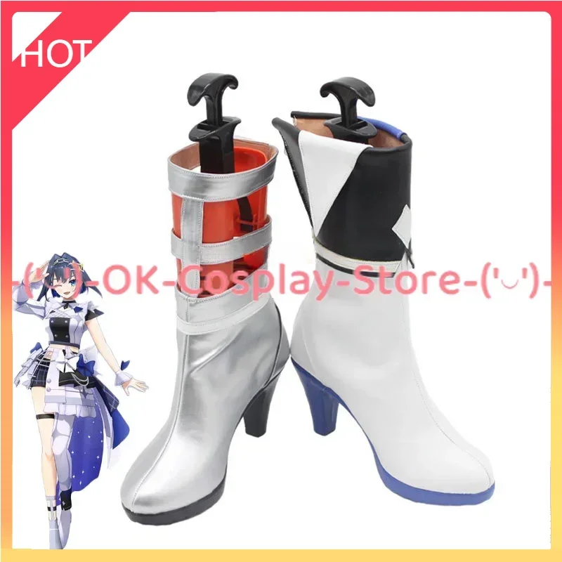 Ouro Kronii обувь для косплея из искусственной кожи Хэллоуин карнавальные ботинки Vtuber