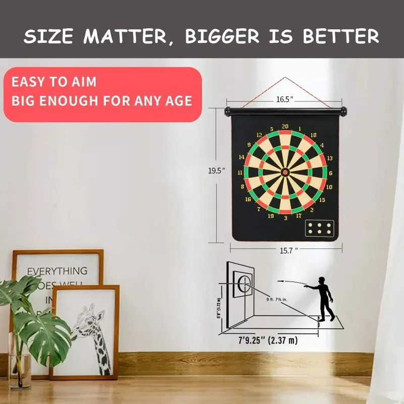 

"Fun & Enjoyable 12pcs Outdoor Indoor Safety Toy Games Double Sided Rollup Darts Set for Kids Gifts - Enjoy and Have Fun!" (156
