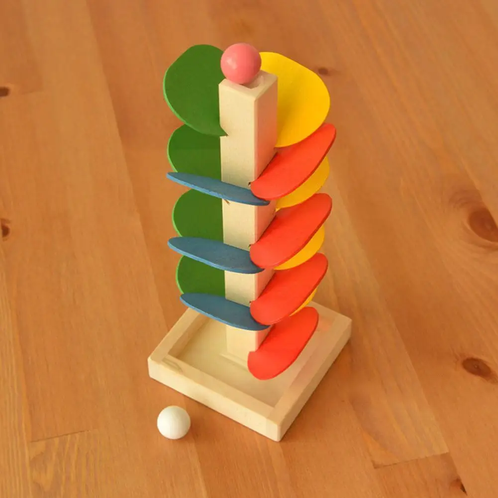 

Leaf Tower Ball Game Color Disassembly Disassembly Toys Wooden Assembly Ball Children's Educational Game R8y2