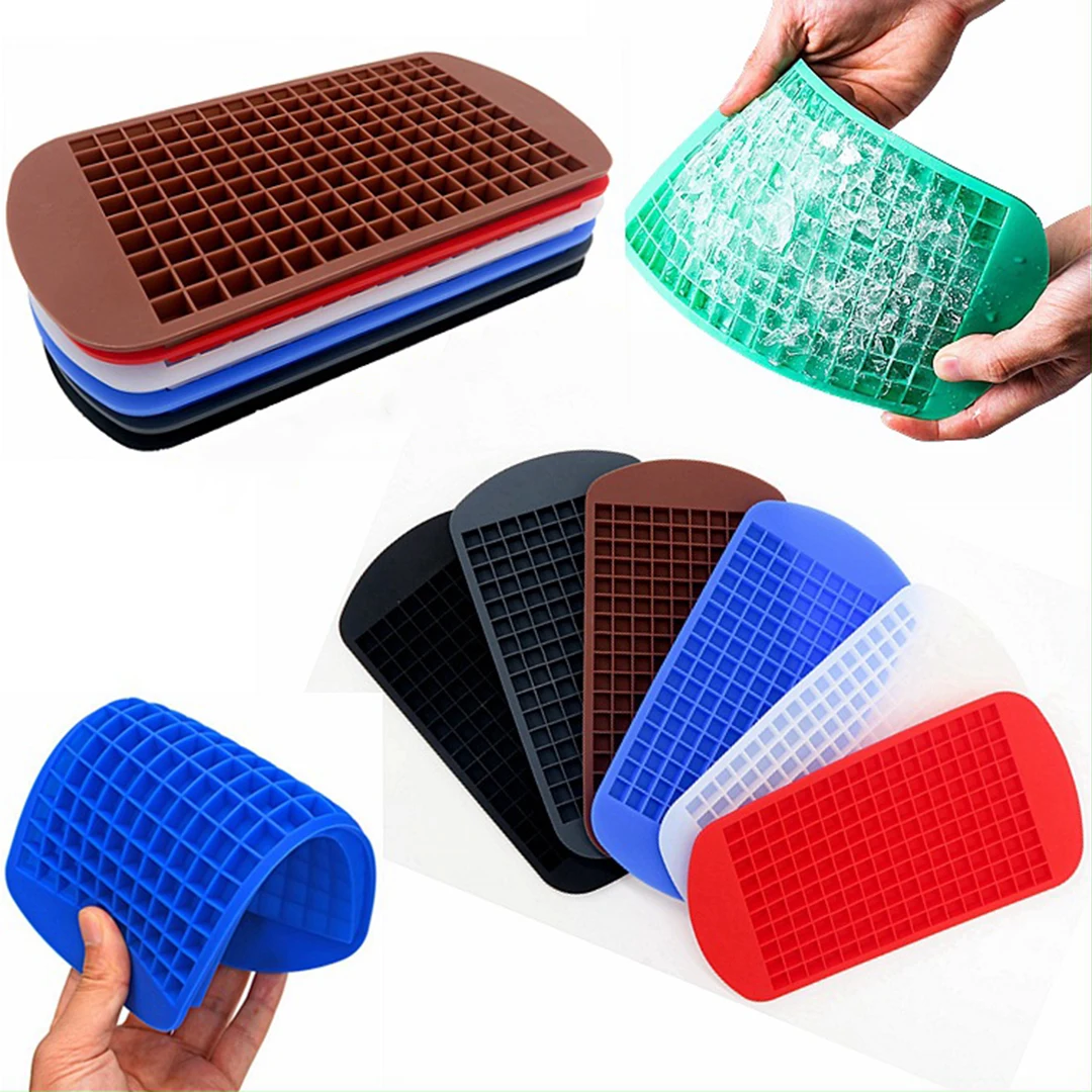 

Tiny Ice Trays For Bars Restaurants Ice Make Foldable Home Silicone Mold Accessory Silicone Mini Ice Trays Grids Small Ice Molds