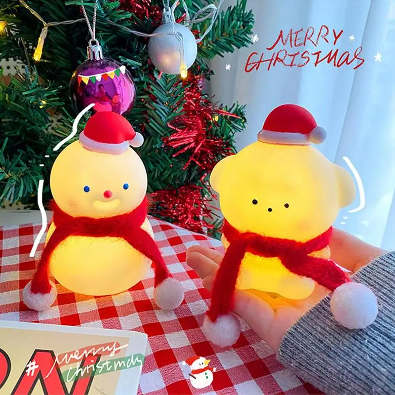 

Christmas Night Light Soft Warm Light Christmas Snowman Dog Nightlight Creative Ornament For christmas Holiday Gift Home Decor