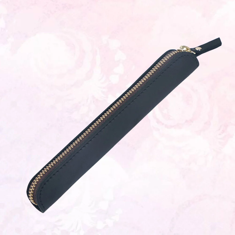 

1 Pc Pen Pouch Zipper with Snap Button Prime Pen Case Bag for Ballpoint Pen
