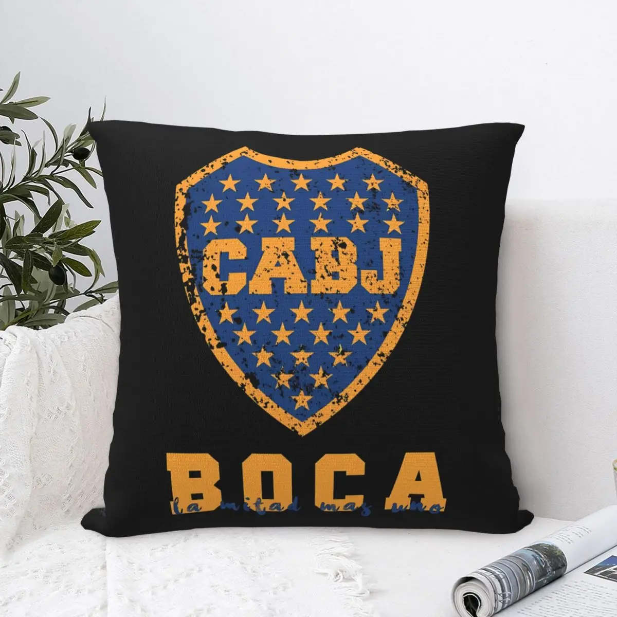 

Boca Juniors Argentina Luxury Cover Pillow Case With Zip American retro Street Classic Non-stick Anti-shrunk Household Items Art