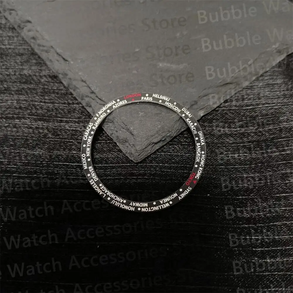 Mod 38MM Silver Blue Black Aluminum Bezel Insert Fit For SKX6105 Movement Dive Watch