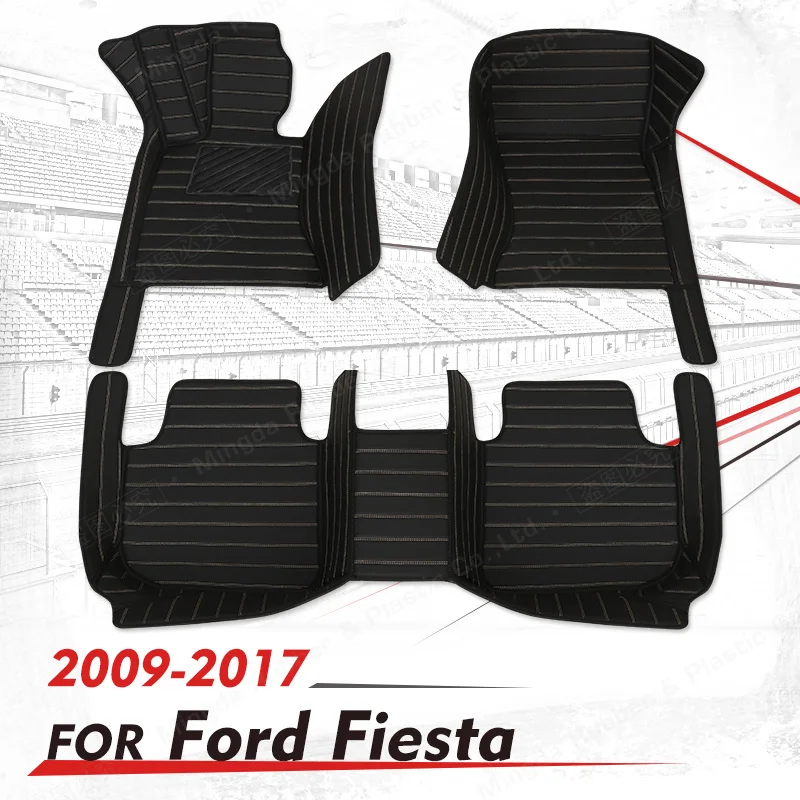 

Custom Car Floor Mats For Ford Fiesta 2009 2010 2011 2012 2013 2014 2015 2016 2017 Auto Foot Pads Interior Accessories