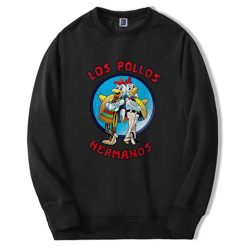 

Breaking Bad Graphic Hot TV Show Hoodies Los Pollos Hermands Men Women Sweatshirt Harajuku Fleece Round Neck Clothes White Hoody