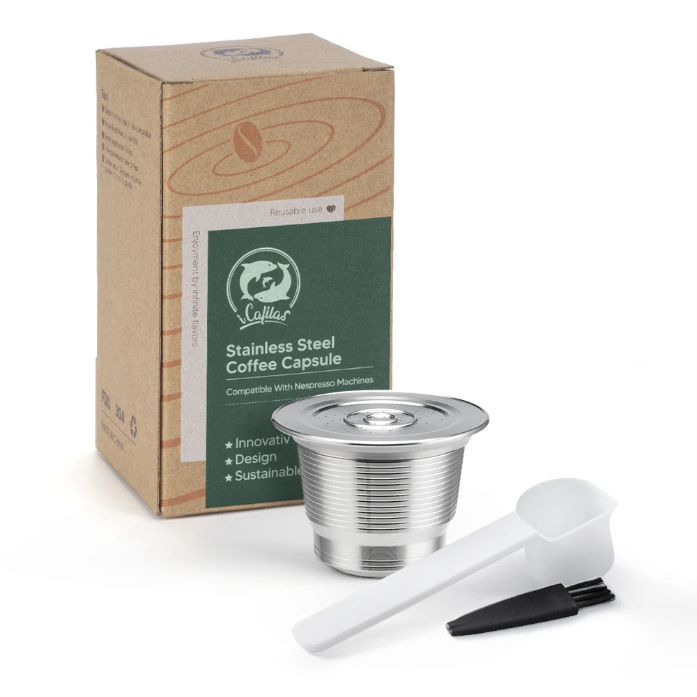 

Многоразовые капсулы iCafilas для Nespresso из нержавеющей стали Crema