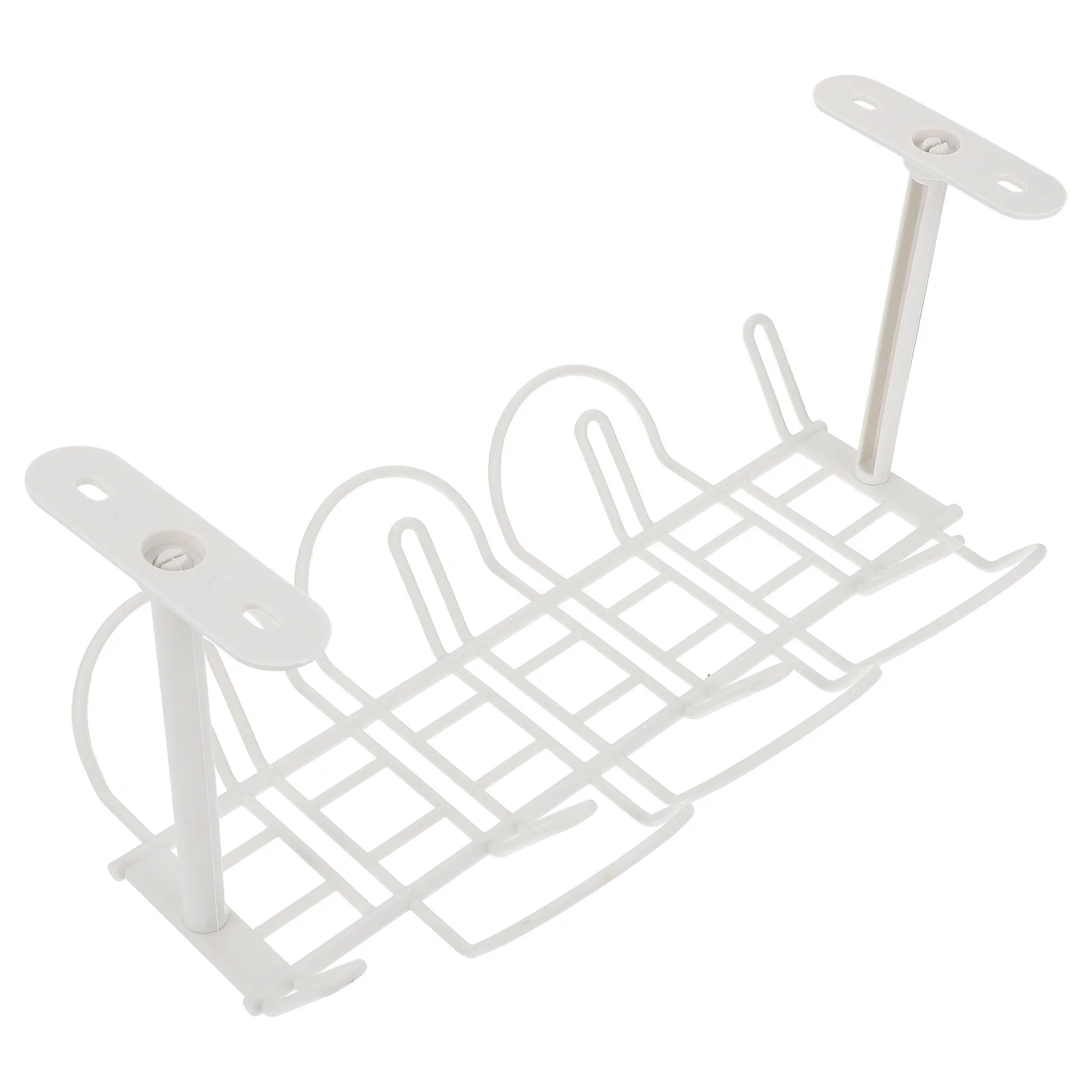 

Wire Desk Management Cable Cord Rack Power Organizer Tray Computer Holder Bracket Strip Holders Organizers Basket Cabinet