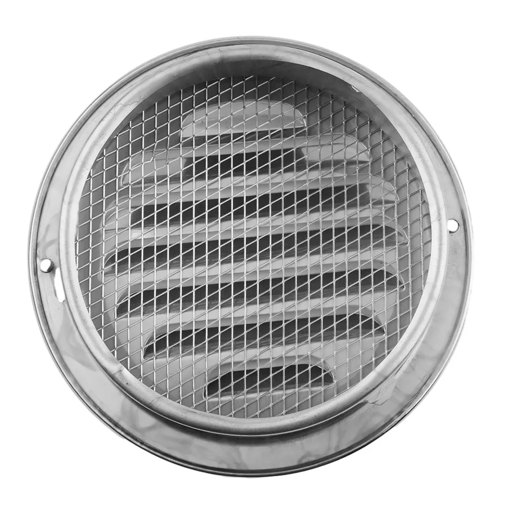 Вентиляционное настенное крепление HVAC плоское 80/100/120/160 мм жалюзи из нержавеющей