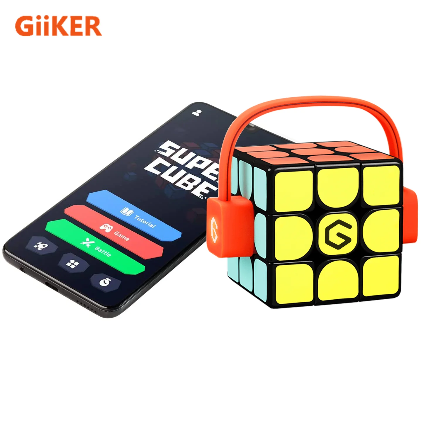 

GiiKER Electronic Bluetooth Speed Cube Real-time Connected STEM Smart Cube 3x3 Companion App Support Online Battle with Cubers