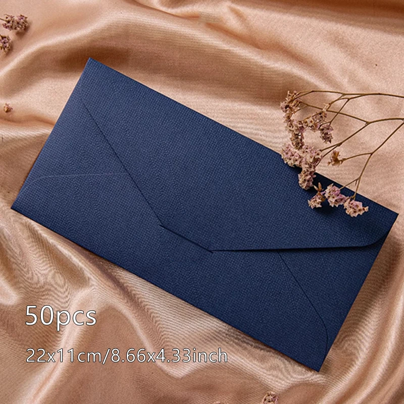 Зеленые подарочные конверты KAZUO 50 шт.