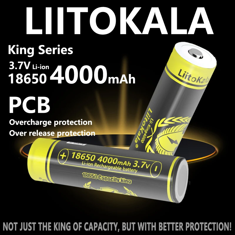 1-40 sztuk LiitoKala KING4000-PCB 18650 bateria 3.7V 4000mAh akumulatory litowo-jonowe wysoka moc rozładowania 30A większy prąd