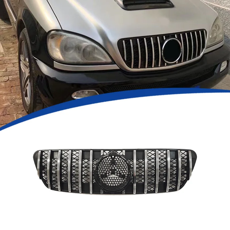 

Подходит для модели Mercedes Benz ML W163 GT 1998-2004 гг., передняя гоночная решетка, маска, крышка, накладки, передние решетки капота