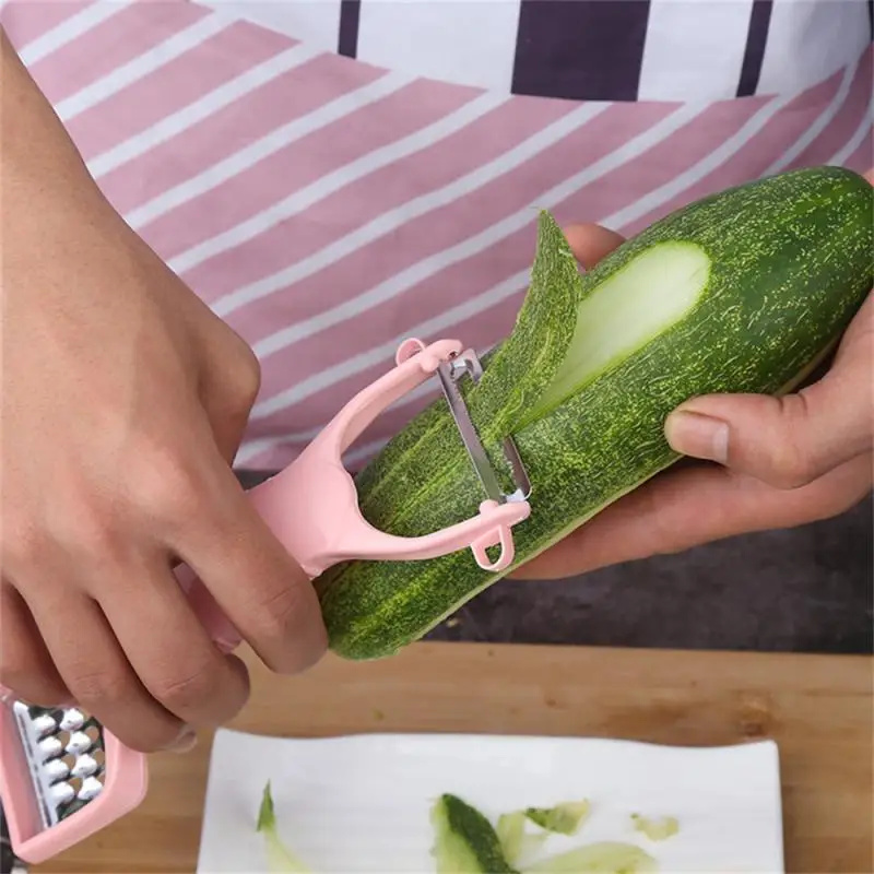 

New Creative Double-head Grater Stainless Steel Paring Knife Home Kitchen Multifunctional Melon Fruit Grater