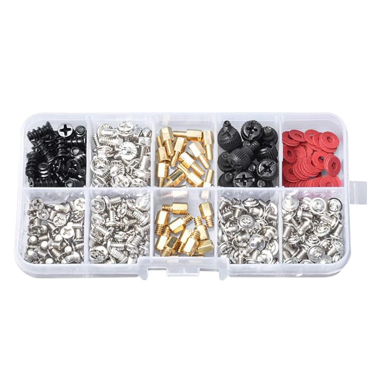 

360PCS Personal Computer Screw Assortment Kits for SSD Hard Drive Fan Power Graphics Motherboard Chassis CD-ROM Computer