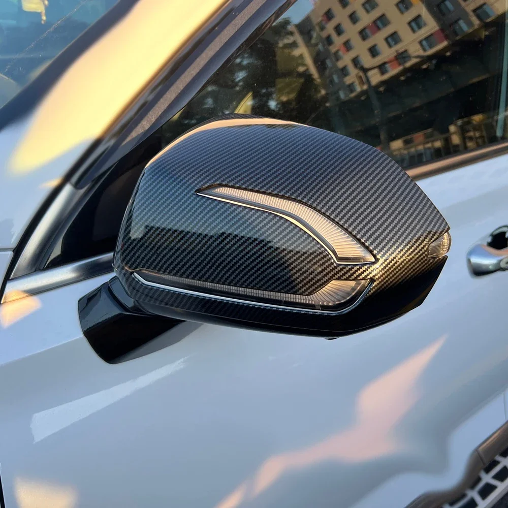 Для Hyundai Palisade 2022 2023 АБС-пластик углеродное волокно боковое зеркало автомобиля